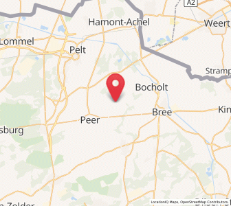 Map of Grote-Brogel, Flanders