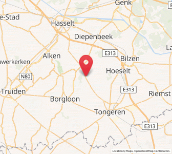 Map of Guigoven, Flanders