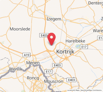 Map of Gullegem, Flanders