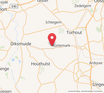 Map of Hantsaeme, Flanders