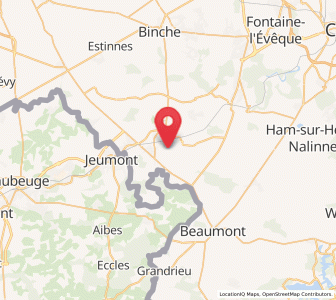Map of Hantes-Wihéries, Wallonia