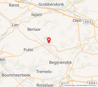 Map of Heist-op-den-Berg, Flanders