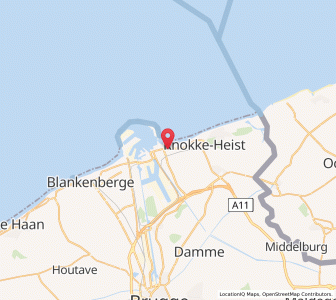 Map of Heist, Flanders