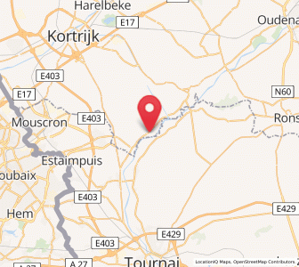 Map of Helchin, Flanders