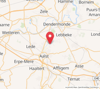 Map of Herdersem, Flanders