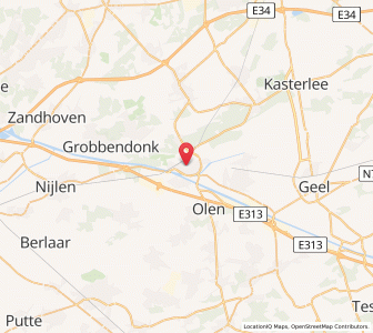 Map of Herentals, Flanders