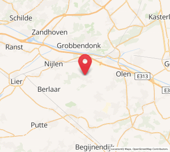 Map of Herenthout, Flanders