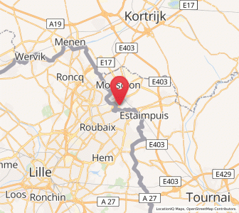 Map of Herseaux, Wallonia