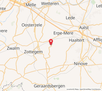 Map of Herzele, Flanders