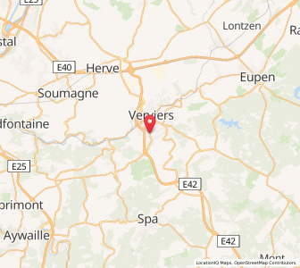 Map of Heusy, Wallonia