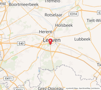 Map of Heverlee, Flanders