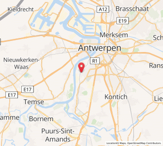 Map of Hoboken, Flanders