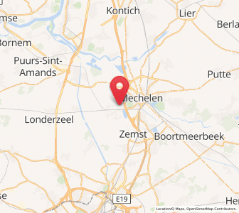 Map of Hombeek, Flanders
