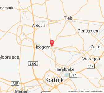 Map of Ingelmunster, Flanders