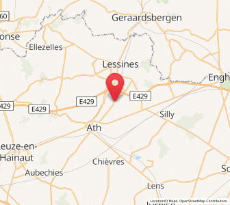 Map of Isières, Wallonia