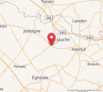 Map of Jauche, Wallonia