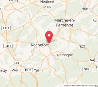 Map of Jemelle, Wallonia