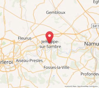 Map of Jemeppe-sur-Sambre, Wallonia