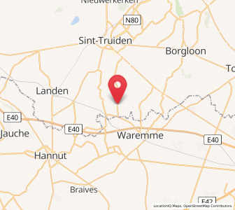 Map of Jeuk, Flanders