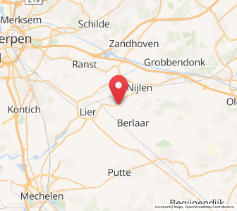 Map of Kessel, Flanders