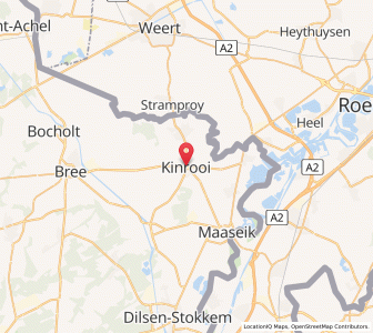 Map of Kinrooi, Flanders