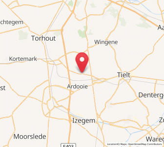 Map of Koolskamp, Flanders