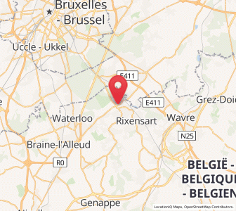 Map of La Hulpe, Wallonia