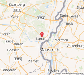 Map of Lanaken, Flanders