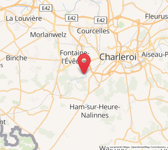 Map of Landelies, Wallonia