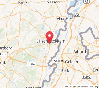 Map of Lanklaar, Flanders