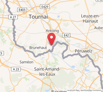 Map of Laplaigne, Wallonia