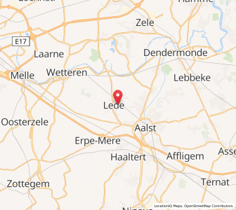 Map of Lede, Flanders