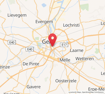 Map of Ledeberg, Flanders