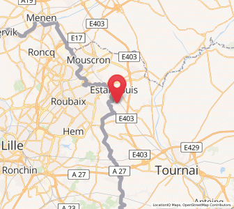 Map of Leers-Nord, Wallonia