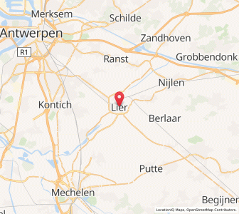 Map of Lierre, Flanders