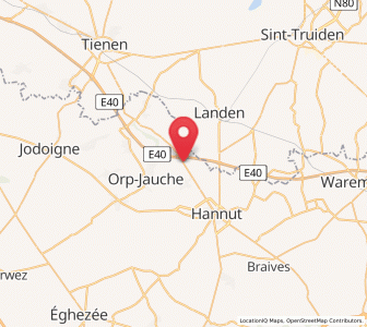 Map of Lincent, Wallonia