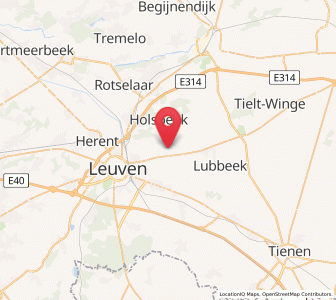 Map of Linden, Flanders