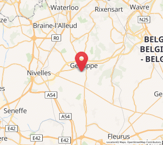 Map of Loupoigne, Wallonia