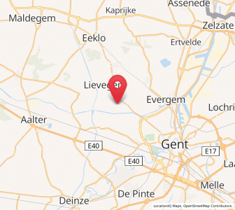 Map of Lovendegem, Flanders