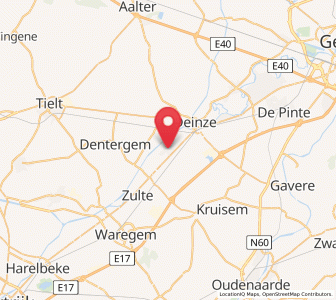 Map of Machelen-aan-de-Leie, Flanders