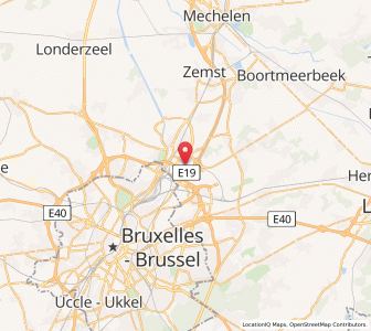 Map of Machelen, Flanders