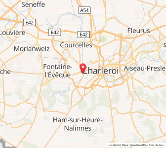 Map of Marchienne-au-Pont, Wallonia