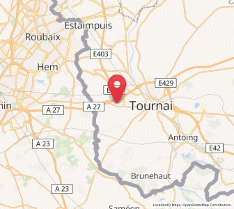 Map of Marquain, Wallonia