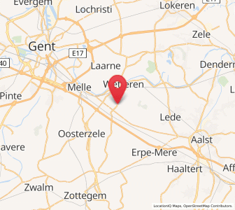 Map of Massemen, Flanders