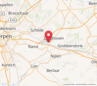 Map of Massenhoven, Flanders