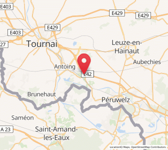 Map of Maubray, Wallonia