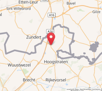 Map of Meer, Flanders