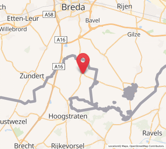 Map of Meerle, Flanders
