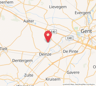 Map of Meigem, Flanders