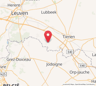 Map of Meldert, Flanders